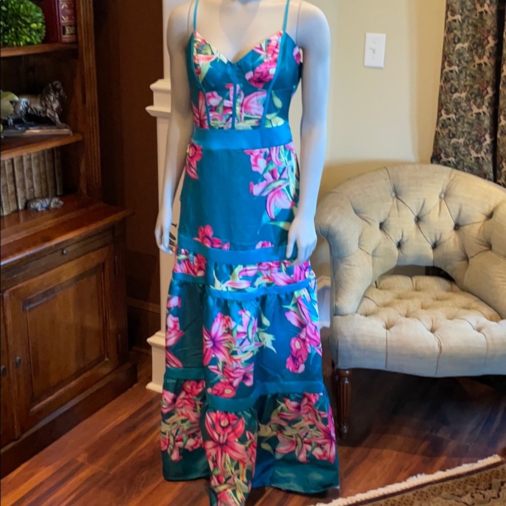 Soft flower dress.